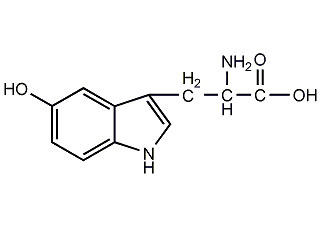 5-hydroxyindole-3-acetic acid structural formula